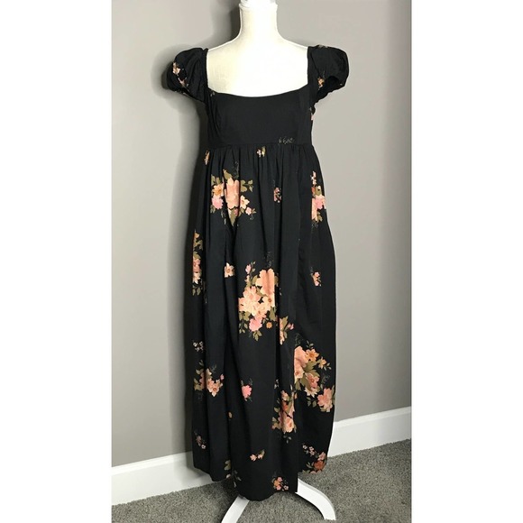 Free People Linda‎ Lou Poplin Dress Black - Picture 5 of 11